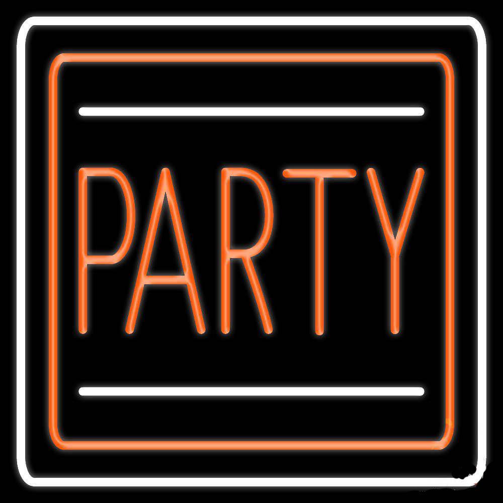 Party Orange Neon Sign